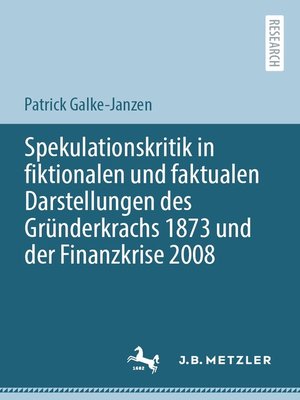 cover image of Spekulationskritik in fiktionalen und faktualen Darstellungen des Gründerkrachs 1873 und der Finanzkrise 2008